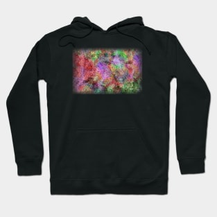 Colorful Abstract Water Color Misty Swirls Squiggles Hoodie